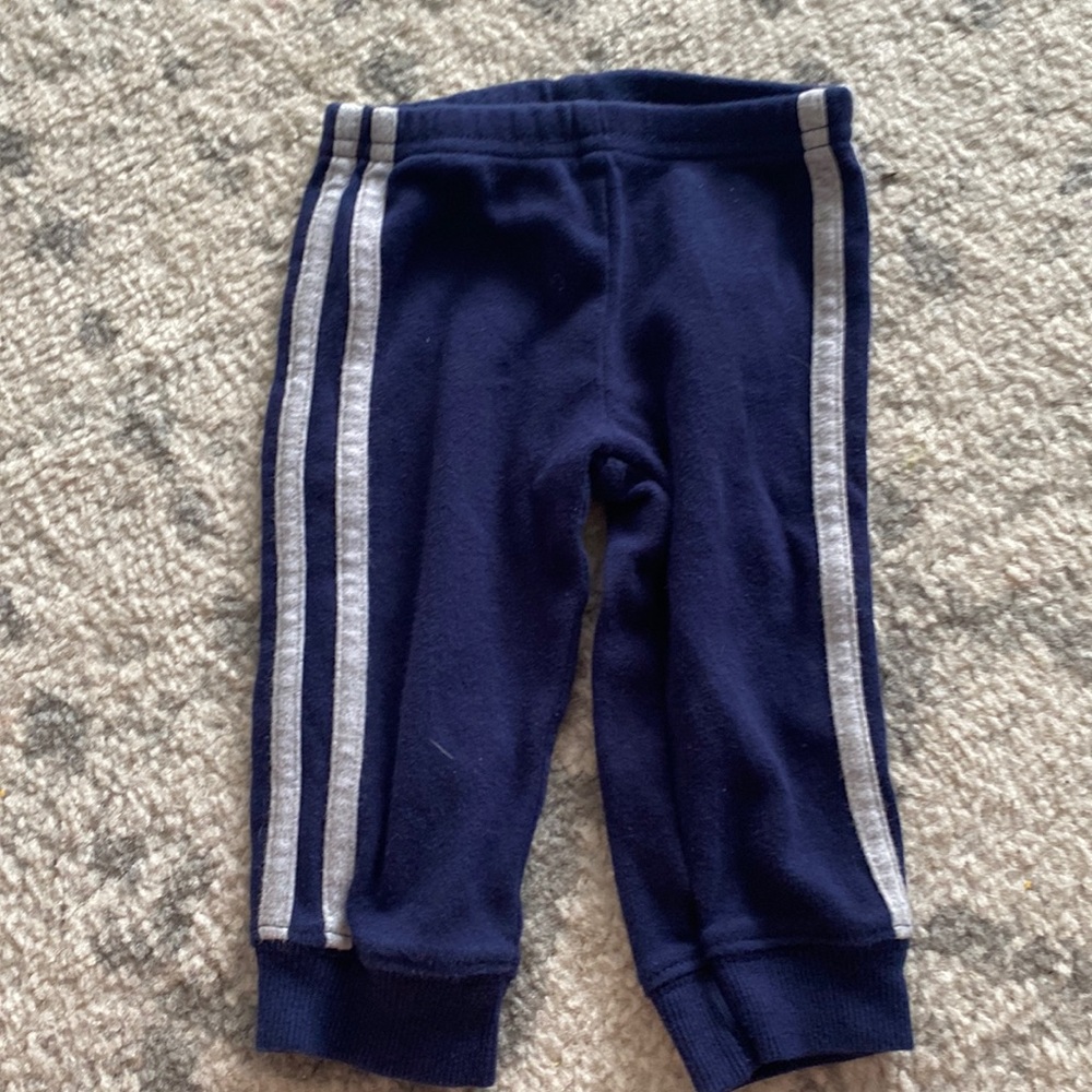 Blue Pants with Double Stripes